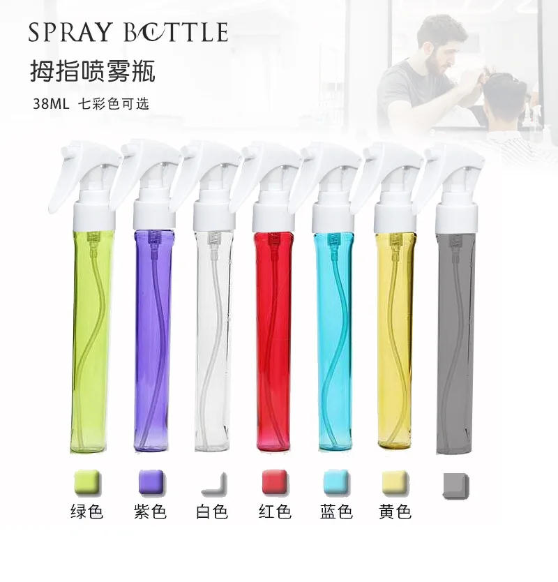 Description Picture 2 of item30ML Mini Transparent Spray Bottle Refillable Plastic Perfume Atomizer Trigger Fine Misting Watering Can Salon Hairdressing Tool