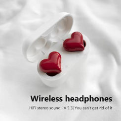 Heart-shaped In Ear Wireless Bluetooth Earphones With Noise Reduction 5.3 Cute And Fashionable Appearance Gift For Girl