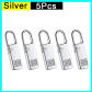 Silver 5Pcs