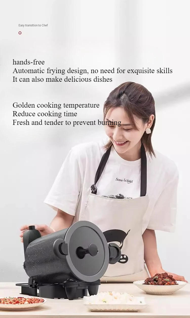 Description Picture 4 of item360Â° Intelligent Rotating Outdoor And Home Cooking Machine  Cooking Machine Fried Rice  Fried Noodle Machine