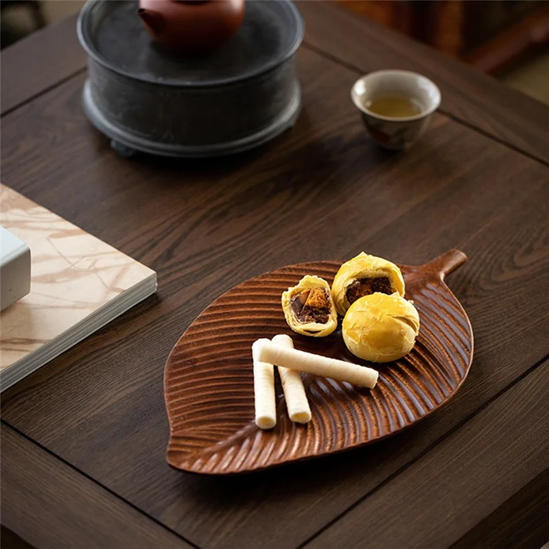 Description Picture 6 of itemKYCOR-Dinner Tray, Suitable For Meals, Salads And Bread, Handmade Leaf Tray