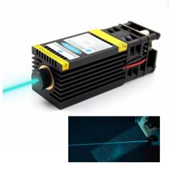 Focusable 488nm 80-100mw Sky Blue Dot Laser Diode Module DC12V PWM Control