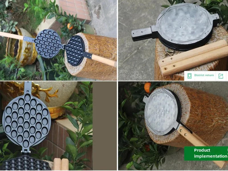 Description Picture 5 of itemCommercial Electric Gas Egg Bubble Waffle Making Machine Egg Cake Waffle QQ Egg Cake Machine Discus Oven Waffle Makers