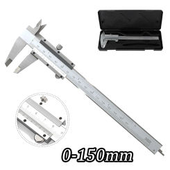 0-150mm Vernier Caliper High Precision 0.02mm Metal Caliper Digital Caliper Gauge Micrometer Professional Gauge Measuring Too