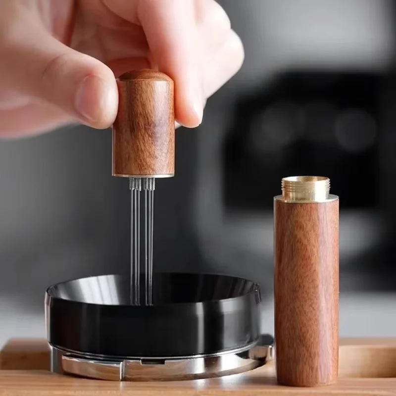 Description Picture 2 of itemCoffee Needle Distributor Coffee Powder Stirrer Wood Handle Espresso Stirrer WDT Tools Coffee Distributor Barista Accessories