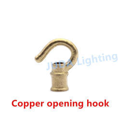 Pure copper opening rings brass hook M10 for chandelier ceiling rose canopy retro edison lamp holder led pendant lamp