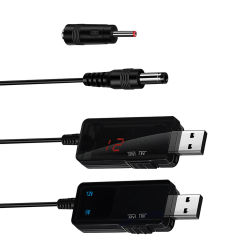 USB Boost Converter DC 5V to 9V 12V USB Step-up Converter Cable + 3.5x1.35mm Connecter For Power Supply/Charger/Power Switch