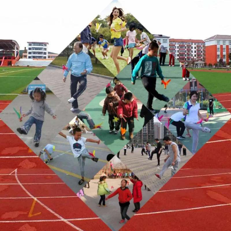 Description Picture 2 of item2pcs China kick shuttlecock Fitness Entertainment Footbal Foot Kick Fancy Goose Feather Shuttlecock For Physical Exercise