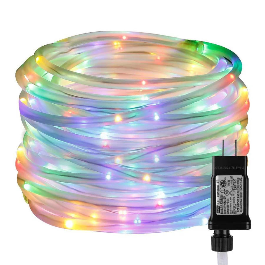 Description Picture 4 of itemNew LED Christmas Garland String Light Outdoor 8 Modes 10M 20M 30M Rope Tube Fairy Garden Lights for Party Wedding Holiday Decor