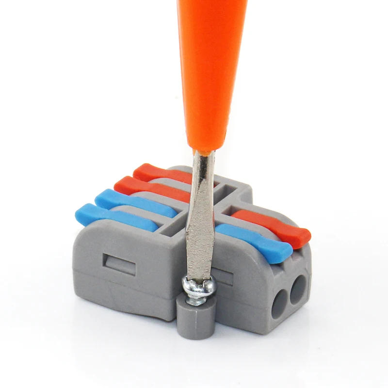 Description Picture 3 of itemMini Fast Wiring Cable Connectors Universal Compact Splitter Electrical Conductors Push-in Home Terminal Block Junction Box