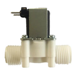 1/2" Thread Plastic Electric Solenoid for Valve Water Inlet Flow Switch N/C Air Water Closed Professional Solenoid for V