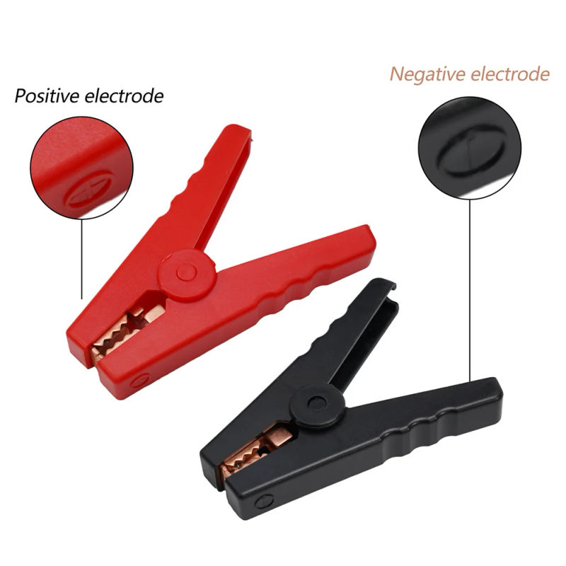 Description Picture 5 of item100A Electrical Crocodile Alligators Clips Car Battery Chargers Insulated Clips Clamps Connector Plug Power