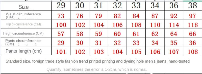 Description Picture 2 of itemFashion trend High Street printed jeans men's slim-fitting cool street stretch pencil pants slim fit ankle tight trousers