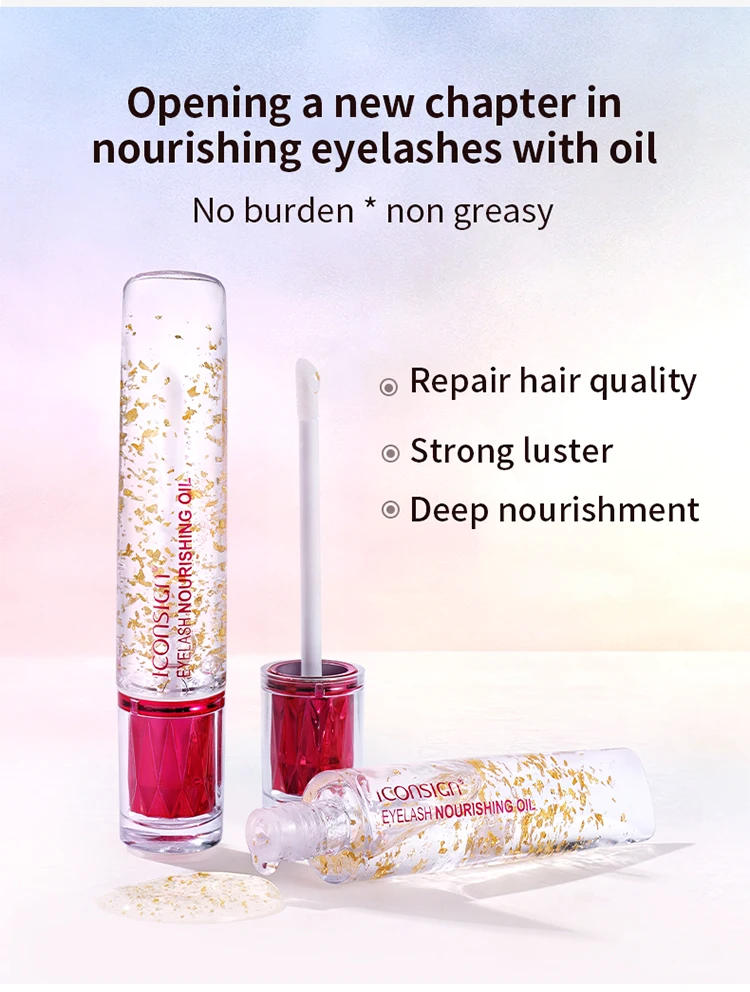 Description Picture 3 of itemICONSIGN Eyelashes and Eyebrows Nourishing Gold Essential Oil Mascra Serum Lift Enhancer Longer Coating Thicker Hair Damage Care