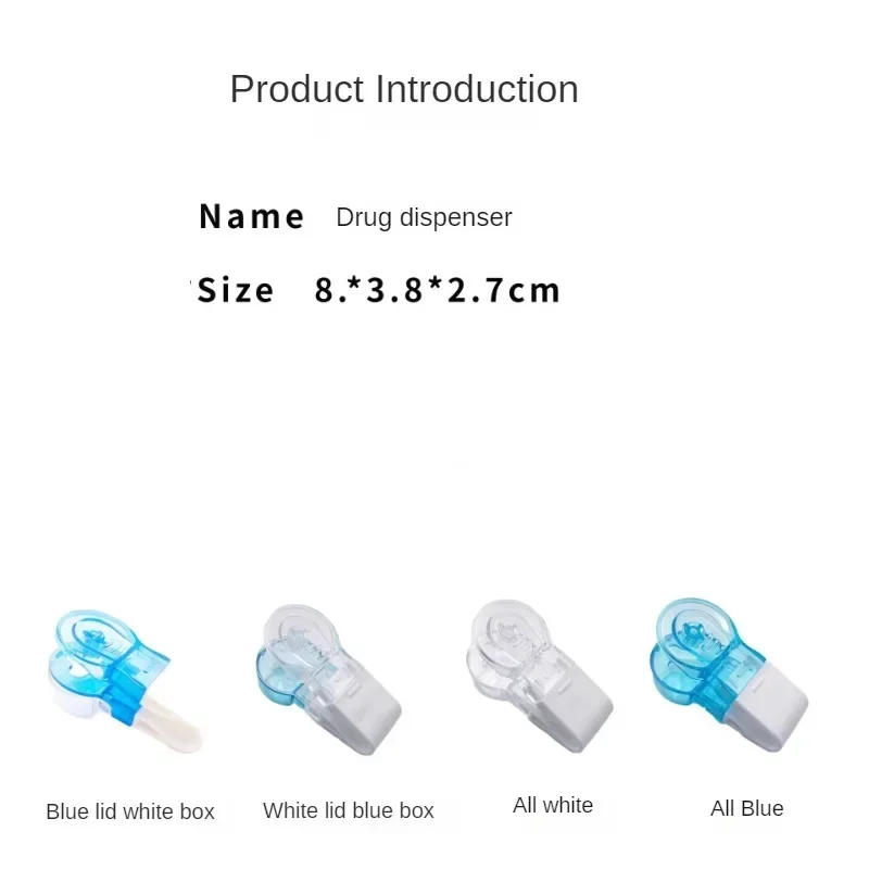 Description Picture 6 of item1PC Portable Pill Taker Medicine Storage Box Anti Pollution Pill Tablet Crusher for Personal Health Care