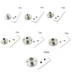 3mm/4mm/5mm/6mm/7mm/8mm/10mm Rigid Flange Coupling Motor Guide Shaft Coupler Support Connector