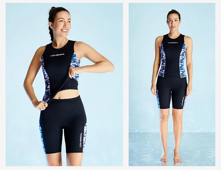 Description Picture 5 of itemDIVE&SAIL2MM Diving Suit Split Body Warm Diving Suit Vest Female Surfing Swimming Jellyfish Cold Diving Pants