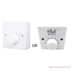220V Ceiling Fan Speed Control Wall Button Dimmer Five Speeds 95AC