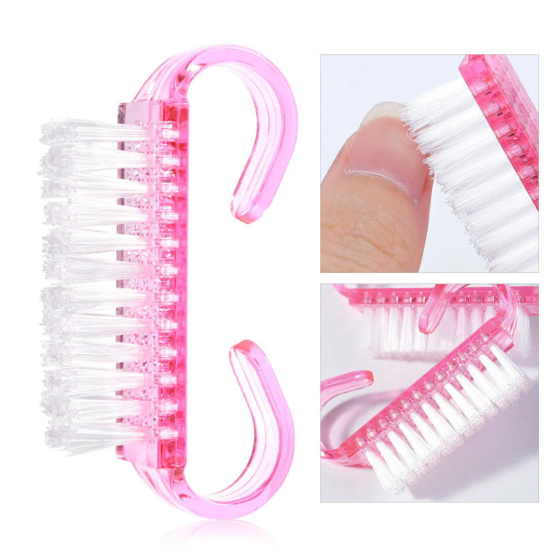 Description Picture 2 of item50Pcs/Lot Cleaning Nail Brushes Clean your nails Tools Plastic Dust Cleaner Brushes Nail Art Manicure Pedicure Manicure tools