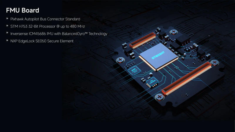 Description Picture 5 of itemShenStar For Pixhawk 6X STM32H753 Flight Controller Module Standard Base /Mini Base PM02D M9N/M10N GPS for RC Quadcopter Plane