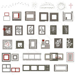 Background Board Border Metal Cutting Dies for Card Making Paper Embossing Die Cuts Sets 2024 Scrapbook Stencils (29 Styles)