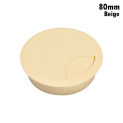 60/80mm Desk Table Plastic Cable Hole Cover PC Computer Desk Round Wire Tidy Grommet