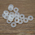 80 PCS Adjuster Beads Clear Spacer Gasket Charms Bracelets Rubber Rings Seal Sealer