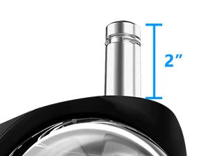 Description Picture 2 of itemOffice Chair Wheels Replacement 2 Inch Heavy Duty Caster Wheels Quick & Quiet Rolling Chair Casters (Set of 5) Universal Fit