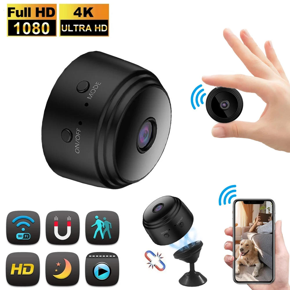 Description Picture 2 of item1080p HD A9 Mini WiFi Camera Remote Wireless infrared Voice Recorder Video Camcorder Night Vision Home Security Surveillance Cam
