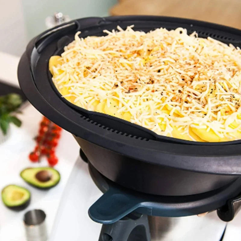 Description Picture 3 of itemSilicone Baking Mat Steamer Steaming Tray Dish Pan For The Varoma Insert Base of Thermomix TM31 TM6 TM5 kitchen accessories