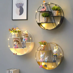 Nordic Style Wooden Wall Decoration Pendant Creative Living Room Bedroom Wall Shelf Ins Home Decorative