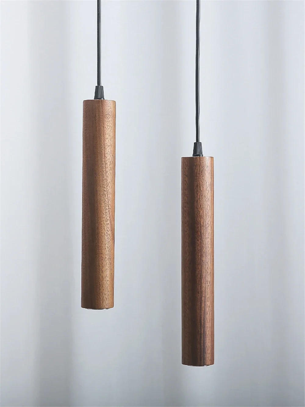 Description Picture 3 of itemNordic Ceiling Pendant Lamp Wooden Light Restaurant Creative Chandelier Light Bar Restaurant Home Decor Modern Solid Wood Lamp