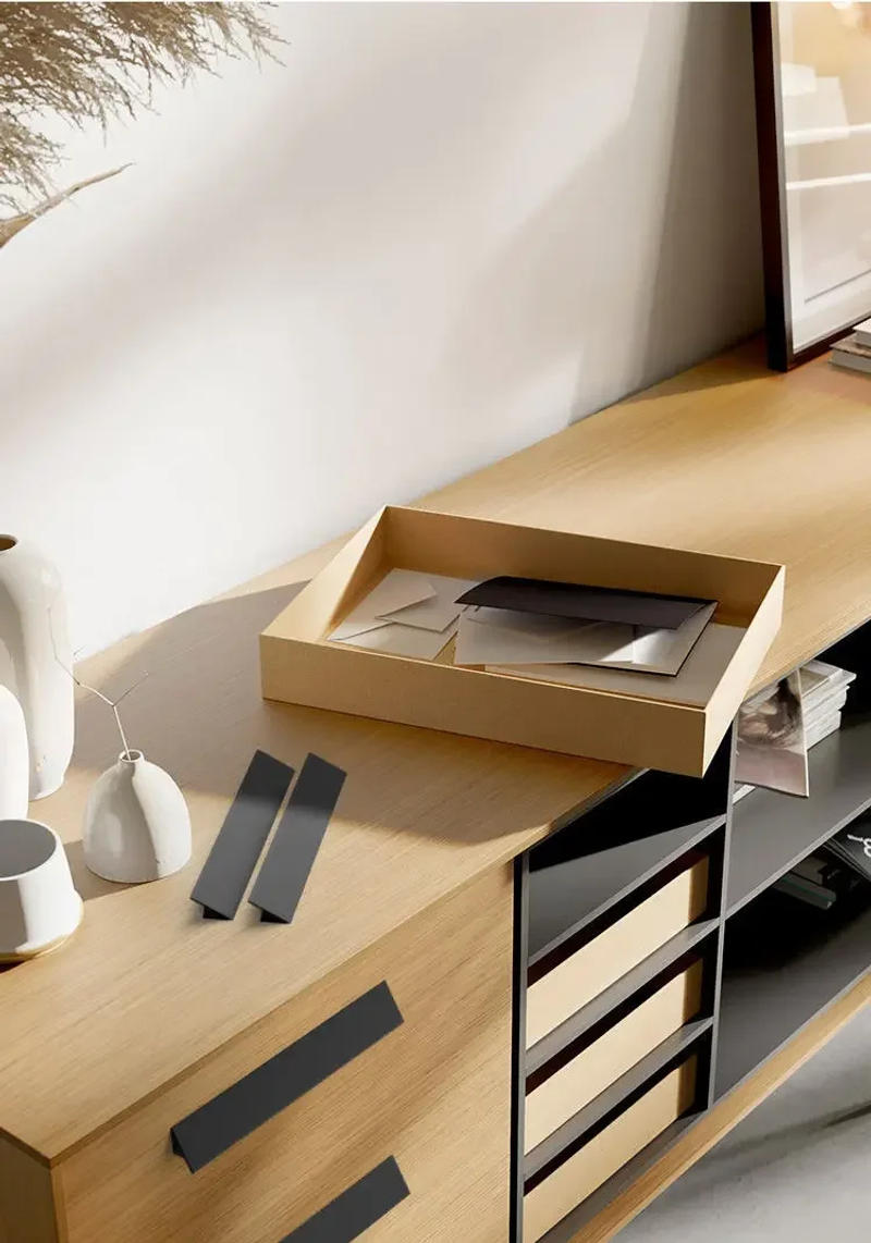 Description Picture 6 of itemDooroom Brass Furniture Handles Wardrobe Dresser Cupboard Cabinet Drawer Shoe Box Kitchen Knobs Modern Black Gold Bronze Pulls