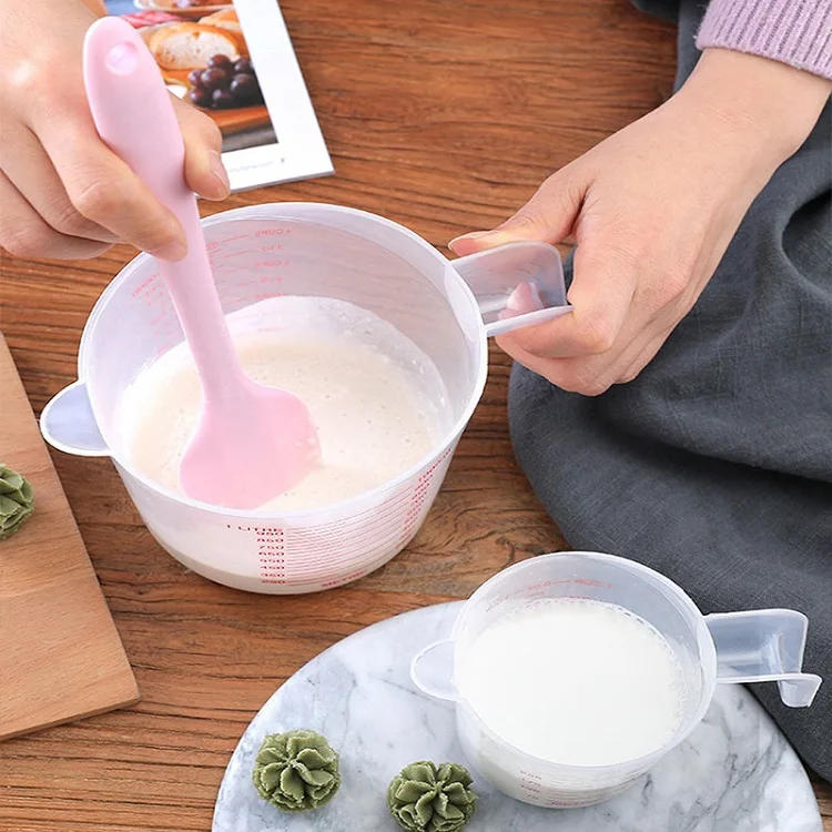 Description Picture 2 of item250/500/1000ML Easuring Cup Silicone Measuring Cups and Spoons Plastic Jug Digital Kitchen Scale Baking Tools Timer Accessories