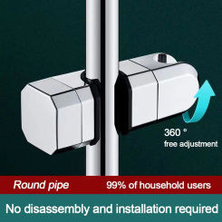 New Adjustable Shower Head Holder Useful Showerhead Rail Slide Bracket Bathroom Bath Rod Bar Hanger Rack