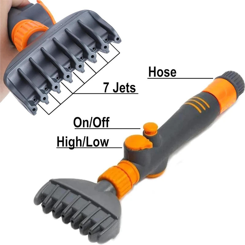 Description Picture 5 of itemSwimming Pool Cartridge Filter Cleaner Brush Efficient Cleaning Hot Tub Change Filter with 6 Powerful Water Jets Handheld