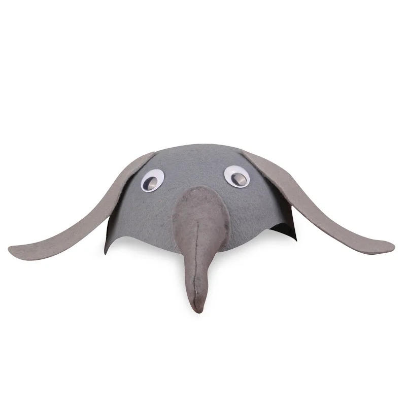 Description Picture 4 of itemKids Forest Animal Party Funny Hat Children's Day Gift Zoo Carnival Felt Hat Duck Adybug Cap Bird Rabbit Headdress Helmet