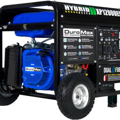 Generator 12000 Watt Gas or Propane Powered Home Back Up RV Ready 50 State Approved Dual Fuel Electric Start Portable Generator