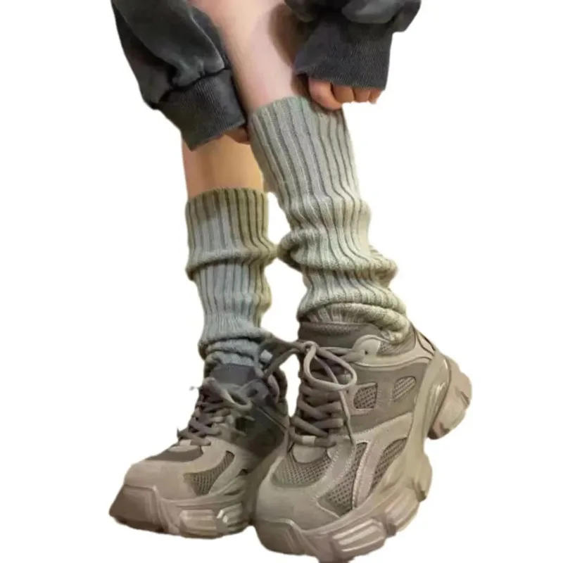 Description Picture 5 of itemWomen Y2k Japanese Style Socks Sweet JK Lolita Knitted Harajuku College Style Spring and Autumn Middle Tube Stacked Calcetines