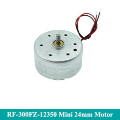 RF-300FZ-12350 RF-300CA Mini 24mm Electric Motor DC 1.5V-6V 5.9V 7500RPM Micro Round Spindle Motor Low Current DIY Toy Model