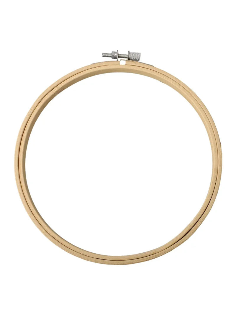 Description Picture 4 of item1pc Embroidery Hoops Tool 8-26cm Embroidery Wooden Frame Circle Embroidery Shed Hoop Ring For DIY Cross Stitch Needle Craft Tool