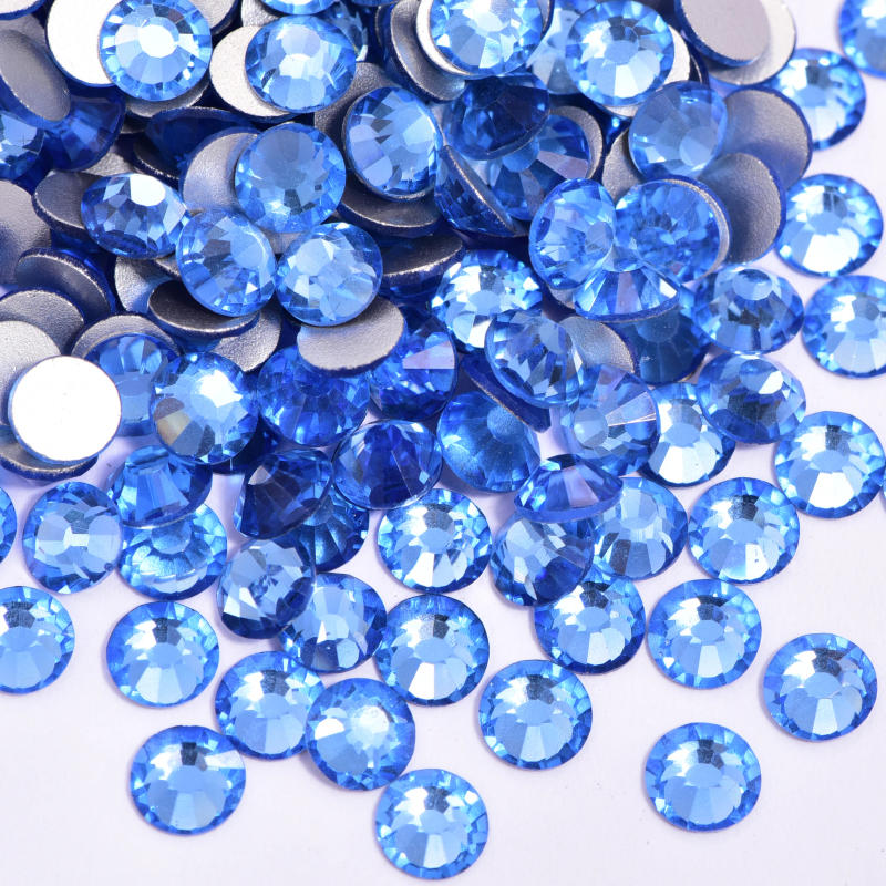 Description Picture 4 of item14400Pcs in Bulk Package Wholesale Flatback Sapphire Non Hotfix Glitter Nail Rhinestones SS3-SS20 for Nail Decorations H1053