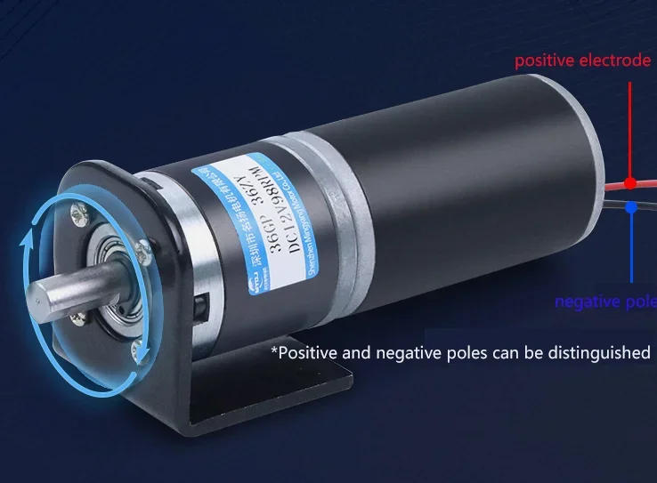 Description Picture 4 of item36-36ZY 100kg.cm High Torque Low Noise Long Life Reversible Adjustable Speed Geared Motor 12V 24V DC Planetary Gear Motor