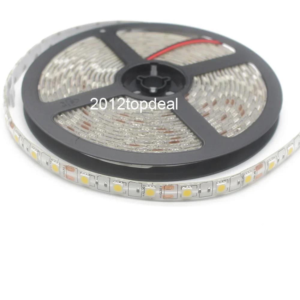 Description Picture 4 of item5M DC12V Waterproof / no-waterproof LED Strip 5050 SMD 60Led/m Flexible Led Light Warm white Tape Ribbon