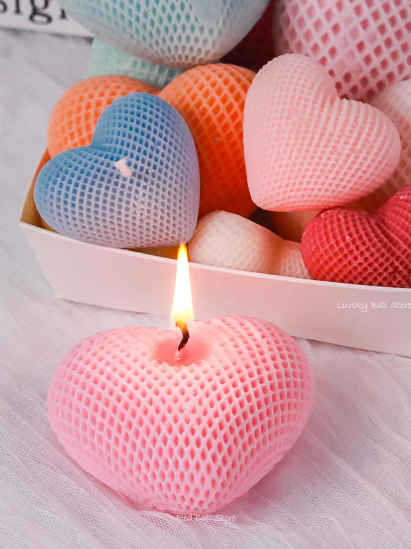 Description Picture 3 of itemLove Silicone Mold Heart Soap Candle Making Supplies Mould Mousse Cake DIY Wedding Chocolate Baking Decor Valentine's Day Gifts