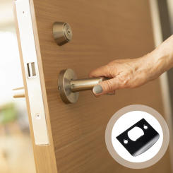 Matte Cam Block Door Locks for Front Stainless Steel Plates Deadbolt Cover Strikeplate