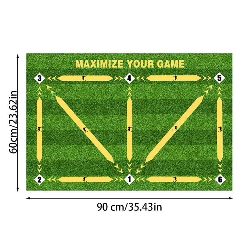 Description Picture 4 of itemFootball Training Mat Soccer Training Equipment Non Slip Foldable Kids Adults Dribble Mat Training Indoor Ourdoor Equipment