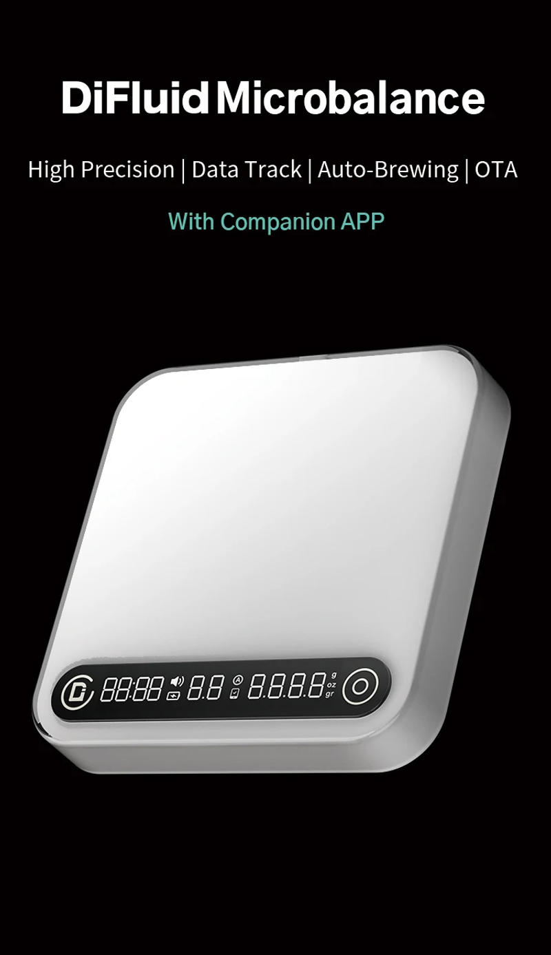 Description Picture 2 of itemDiFluid Coffee Electronic Scale Espresso Scale Coffee Bean Weighing Timer High Quality Kitchen Scale Accurate To 0.1g