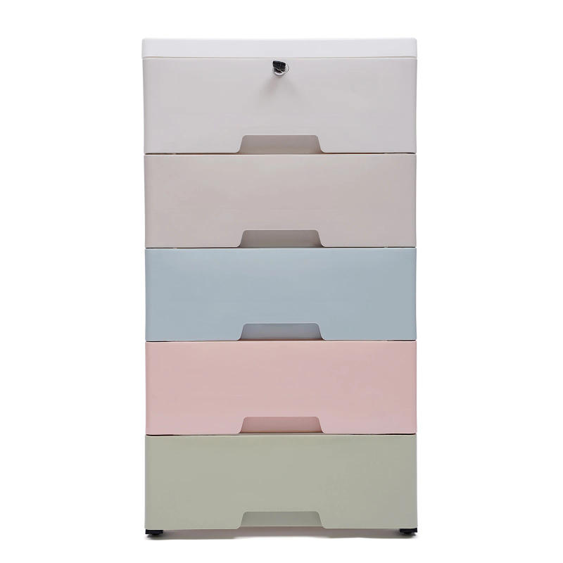 Description Picture 3 of itemPlastic Drawers Dresser Storage Cabinet 5 Drawer Stackable Vertical Clothes Storage Tower Wardrobe Clothes Organizer