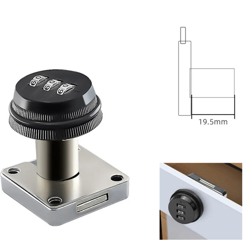 Description Picture 4 of itemPassword Lock Mechanical Lock Anti-theft Lock Locking Hasp Padlock Password Locking Thickened Zinc Alloy For Cupboard